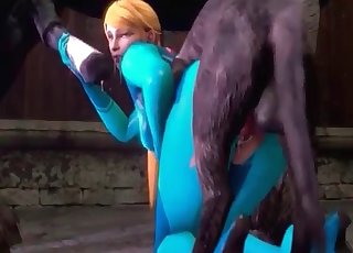 Two black beasts railing a hot blonde