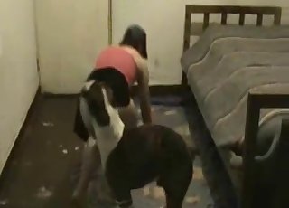 Doggy sensually licks my tight snatch