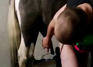 Horse cock is perfect for that hole