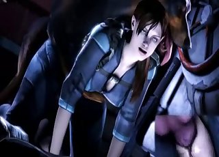 Jill Valentine fucked by horny beasts