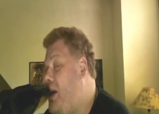 Extra-horny dog is going to make out with him