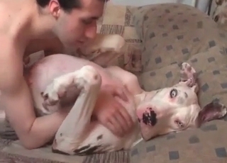 Good and enjoyable amateur bestiality sex session