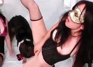 Two hot sluts caught getting fucked