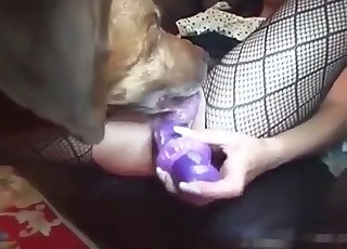 uski dog ke sath nangi aur khubsurat tasveer