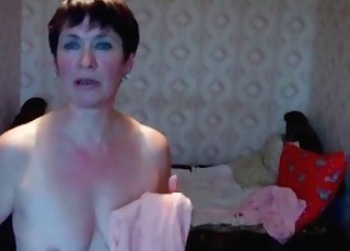 Cheerful chick and her horny doggo