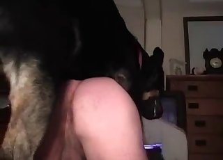 Filth zoophile seducing a hot doggo